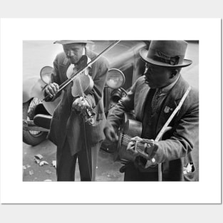 West Memphis Street Musicians, 1935. Vintage Photo Posters and Art